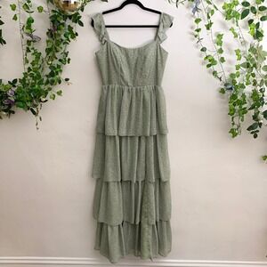 Revelry Poppy Chiffon Floral Print Dress Size 10